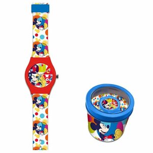 Mickey Mouse kinderhorloge in blik 