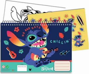 Lilo & Stitch schetsboek A4 met stickers en kleurplaten