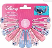 Lilo & Stitch haarclips, 12 stuks