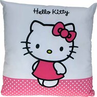 Hello Kitty velour kussenhoes, wit