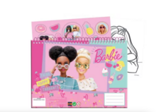 Barbie schetsboek A4 met stickers