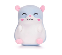 Kawaii Kuties knuffel Kibou Hamster blauw/wit, 24 cm 