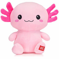 Kawaii Kuties knuffel Kai Axolotl, ca. 24 cm groot