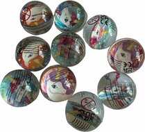 Set van 10 Unicorn stuiterballen