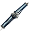 Gevlochten dames armband, blauw/wit met bedeltjes Maritieme_